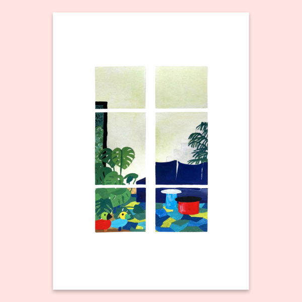 Intérieur, les oiseaux