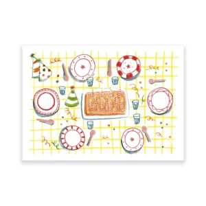 L'anniversaire, carte postale