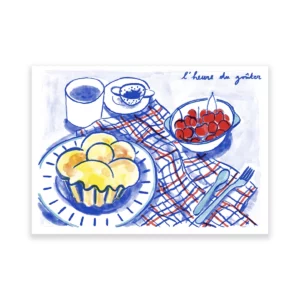 L'heure du goûter, carte postale