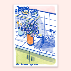 Les beaux jours, carte postale – épuisé
