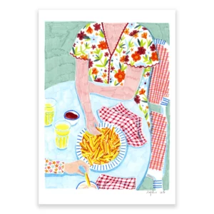 Des frites et des fleurs