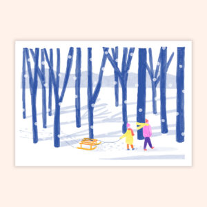 La forêt, carte postale