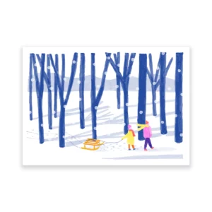 La forêt, carte postale