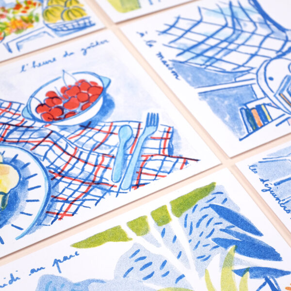 L'heure du goûter, carte postale – Image 2