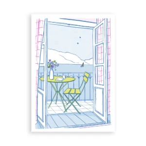 La fenêtre, carte postale