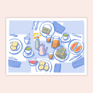 Le petit-déjeuner, carte postale