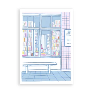 La librairie, carte postale