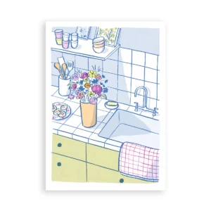 Les beaux jours, carte postale