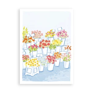 Les fleurs, carte postale