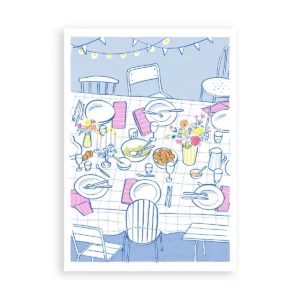 La fête, carte postale