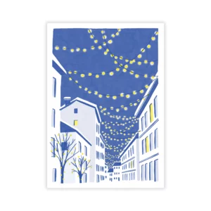 Les illuminations, carte postale