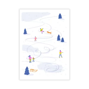 La patinoire 2, carte postale