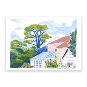 Le jardin, souvenir de Cornouailles – format A4