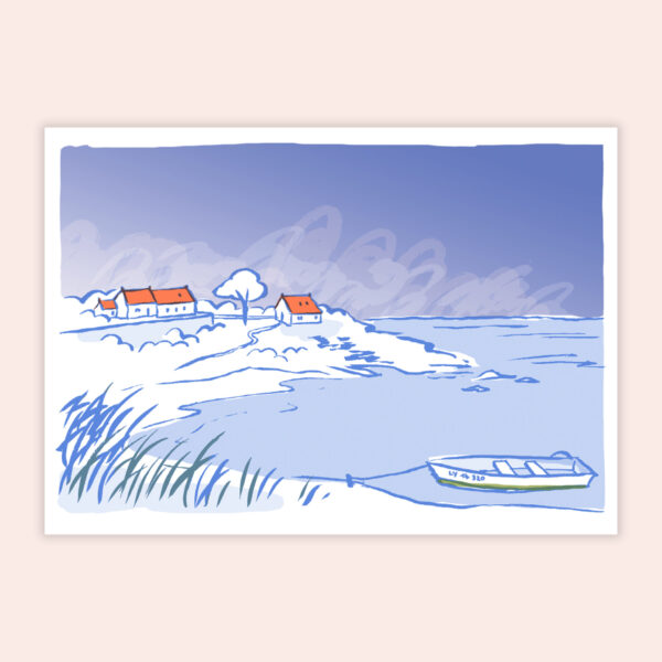 Les soirs d'été, carte postale