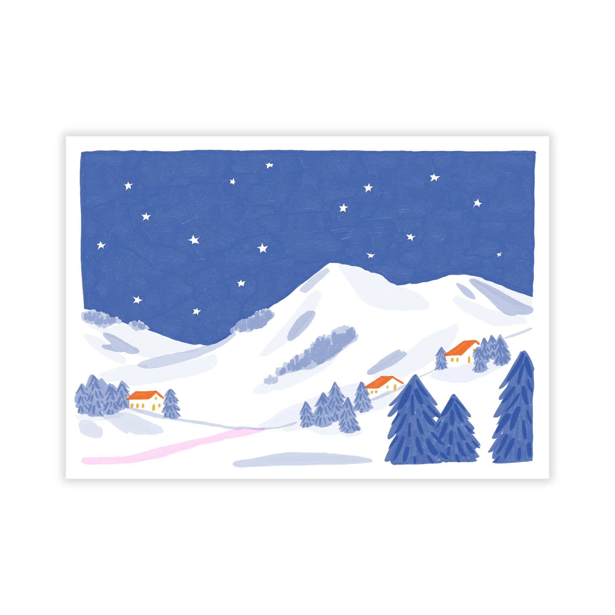 La nuit étoilée, carte postale